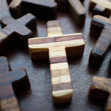 Load image into Gallery viewer, Handmade Wooden Pocket Cross