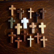 Load image into Gallery viewer, Handmade Wooden Pocket Cross