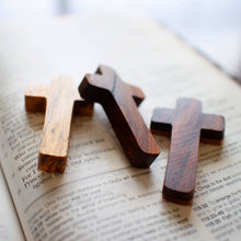 Load image into Gallery viewer, Handmade Wooden Pocket Cross