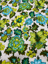 Load image into Gallery viewer, 70s Floral Vintage Upholstery Fabric