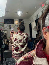Load image into Gallery viewer, Valentine’s Teddy Bear Jacket Upcycled