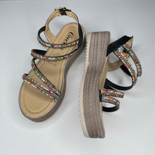 Load image into Gallery viewer, Sparkle Sandal Black