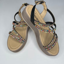 Load image into Gallery viewer, Sparkle Sandal Black