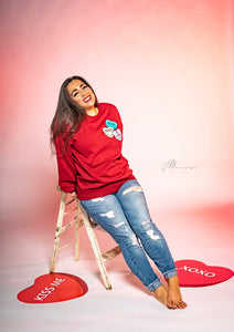 Candy Crush Crew Neck Sweat Shirt