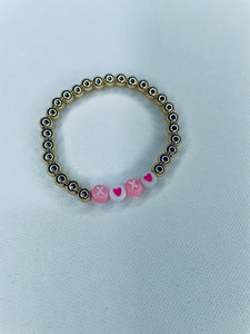 Hug and Kisses Stretch Bracelet