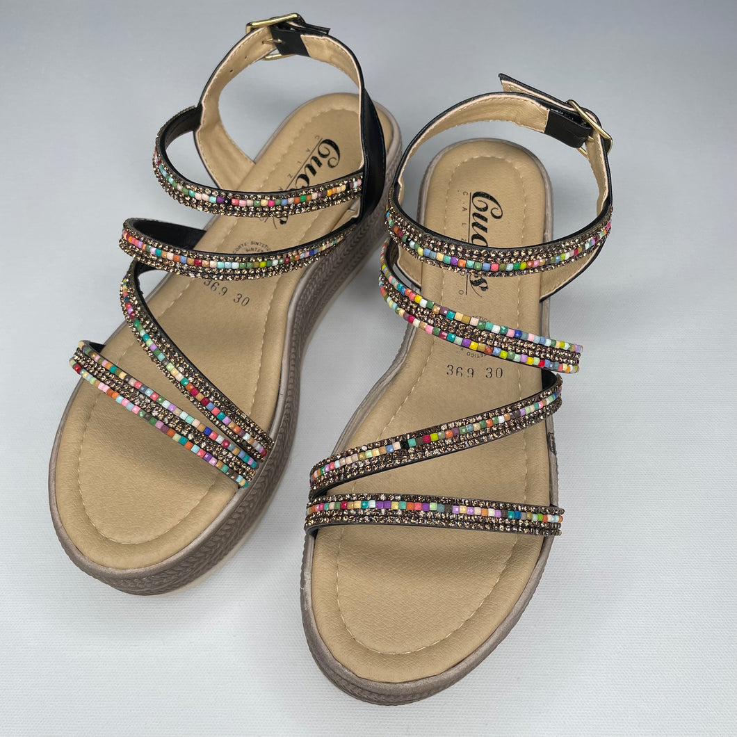 Sparkle Sandal Black